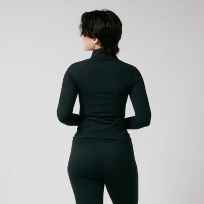 Tomboyx Long Sleeve Quarter Zip Top In Black