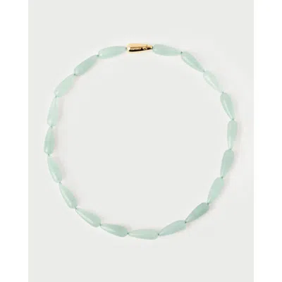 Pdpaola Green Aventurine Drop Necklace In Green