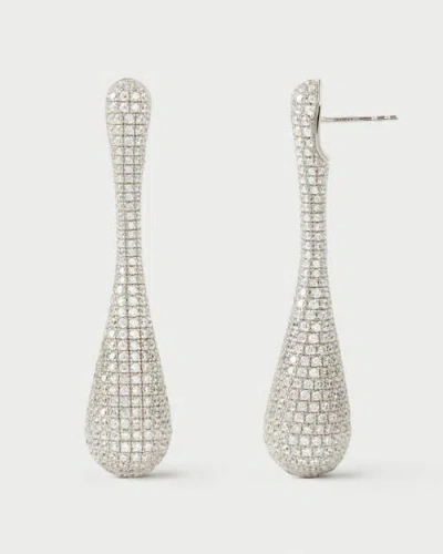 Pdpaola Pavé Glacier Earrings In Silver