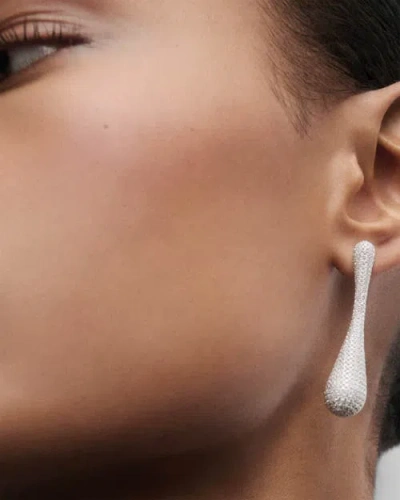 Pdpaola Pavé Glacier Earrings In Silver