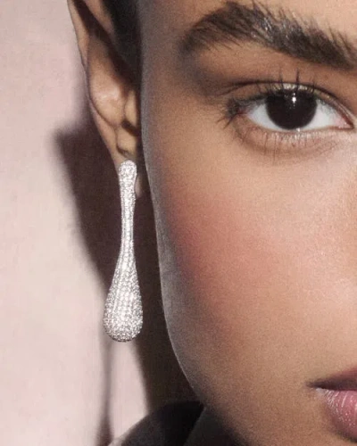 Pdpaola Pavé Glacier Earrings In Silver