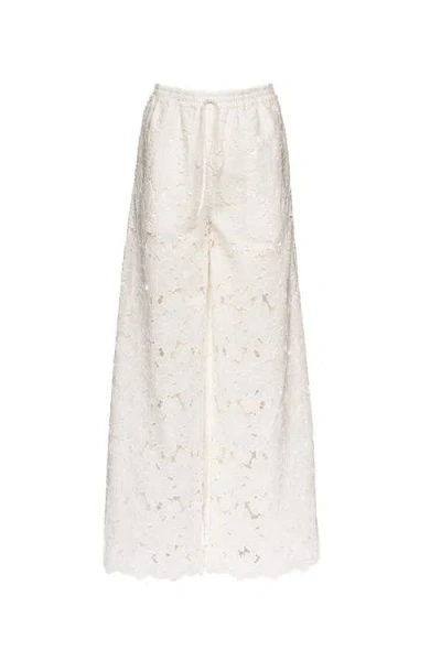 Vasiliki Raya Lace Pants In White