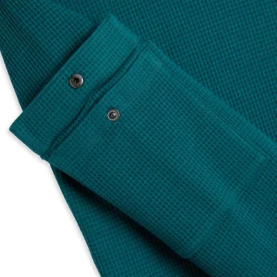 Tomboyx Modal Cloud Waffle Long Sleeve Cargo Crew In Green