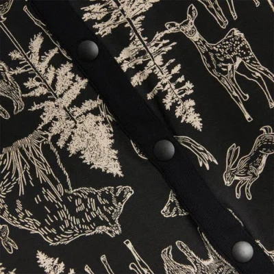 Tomboyx Long Sleeve One-piece Pajama Jumpsuit In Black