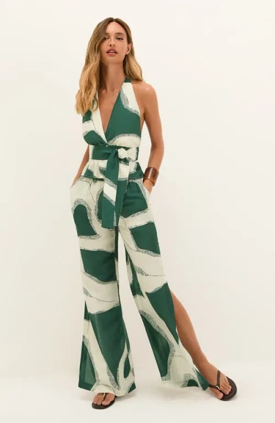 Vix Paula Hermanny Enigma Leila Cover-up Halter Top In Multi