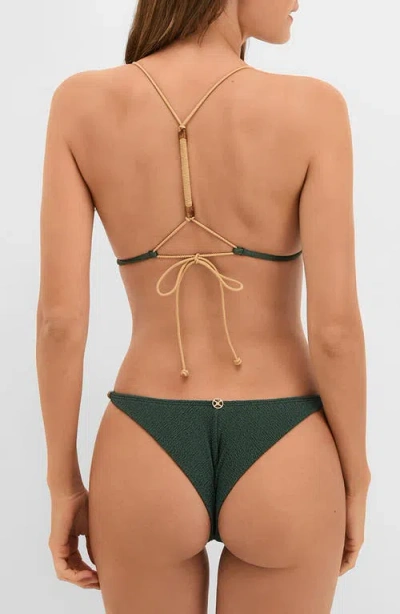 Vix Paula Hermanny Firenze April Crinkle Racerback Bikini Top In Multi