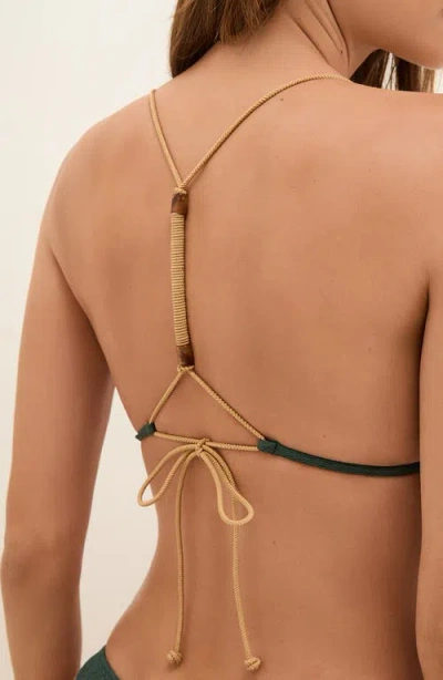 Vix Paula Hermanny Firenze April Crinkle Racerback Bikini Top In Multi