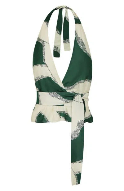 Vix Paula Hermanny Enigma Leila Cover-up Halter Top In Multi