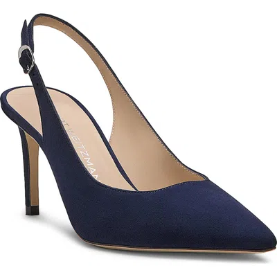 Stuart Weitzman Stuart Power Slingback 75 Pump In Blue