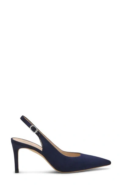 Stuart Weitzman Stuart Power Slingback 75 Pump In Blue