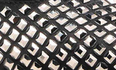 Stuart Weitzman 50mm Vinnie Satin Radiant Embellished Slingback Pumps In Black