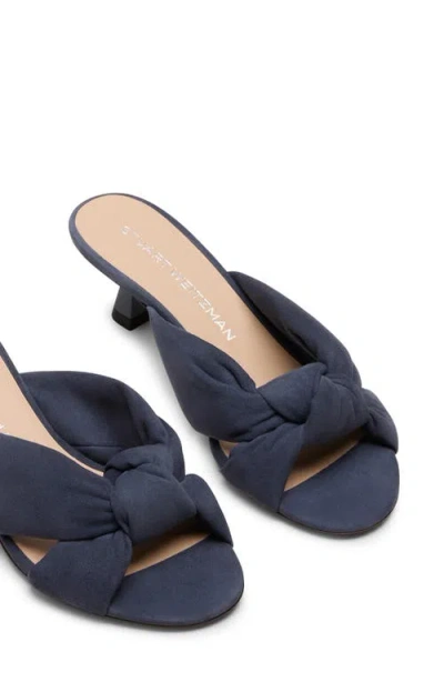 Stuart Weitzman Soplaya Slide 50 Sandal In Blue