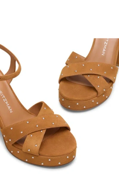 Stuart Weitzman Dayna Sostud Platform Sandal In Animal Print