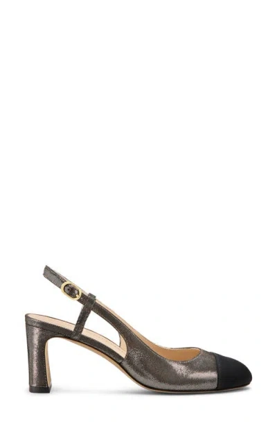 Stuart Weitzman Babette Cap Toe Slingback 60 Pump In Multi