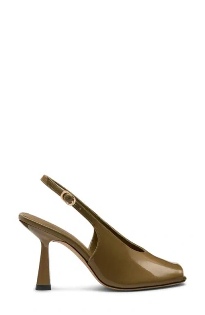 Stuart Weitzman Val Slingback 85 Sandal In Green