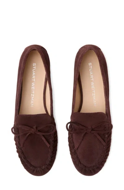 Stuart Weitzman Britt Bow Loafer In Brown