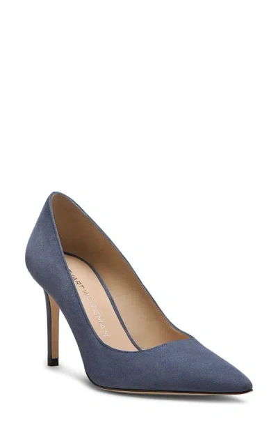 Stuart Weitzman Stuart Power 85 Pump In Blue