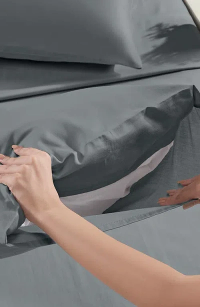 California Design Den Signature Comfort 100% Egyptian Cotton Soft Sateen Sheet Set In Gray