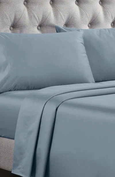 California Design Den Signature Comfort 100% Egyptian Cotton Soft Sateen Sheet Set In Blue