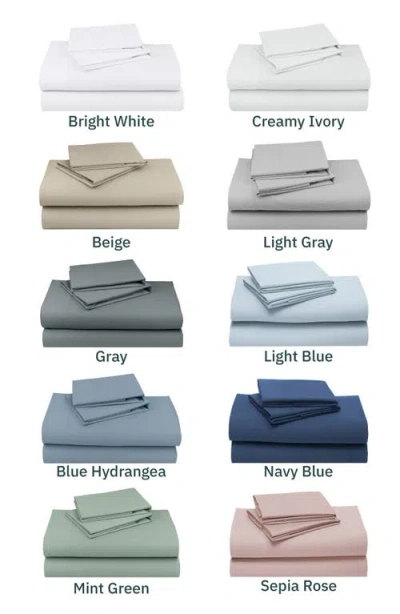 California Design Den Signature Comfort 100% Egyptian Cotton Soft Sateen Sheet Set In Blue