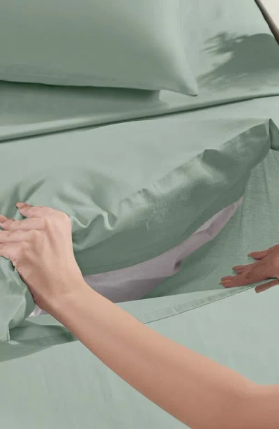 California Design Den Signature Comfort 100% Egyptian Cotton Soft Sateen Sheet Set In Green