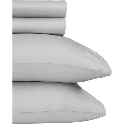 California Design Den Signature Comfort 100% Egyptian Cotton Soft Sateen Sheet Set In Gray