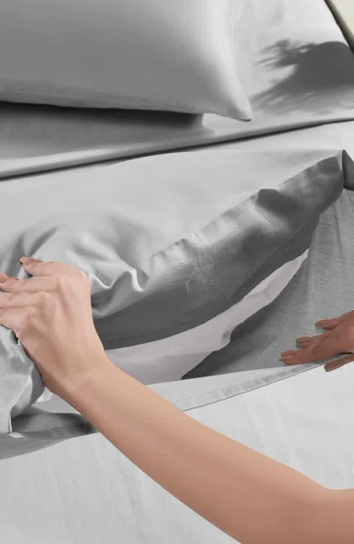 California Design Den Signature Comfort 100% Egyptian Cotton Soft Sateen Sheet Set In Gray