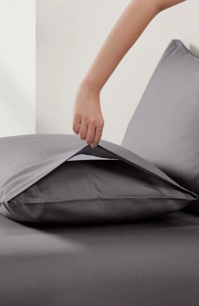 California Design Den Set Of 2 Pillowcases In Gray