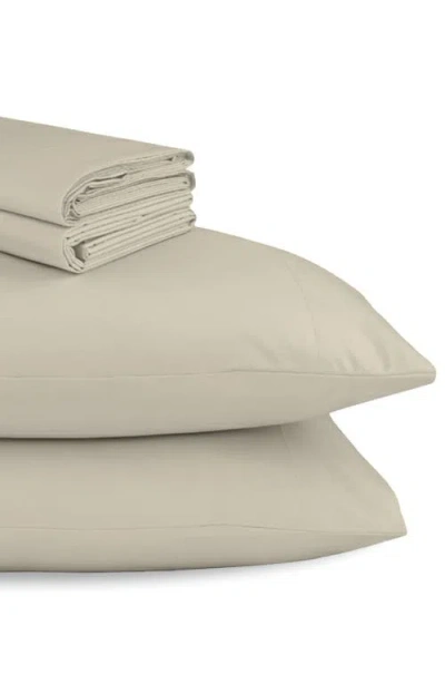California Design Den Signature Comfort 100% Egyptian Cotton Cool Percale Sheet Set In Neutral