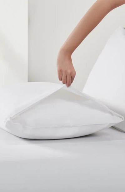 California Design Den Signature Comfort 100% Egyptian Cotton Cool Percale Sheet Set In White