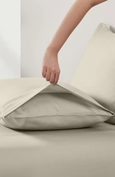 California Design Den Signature Comfort 100% Egyptian Cotton Cool Percale Sheet Set In Neutral