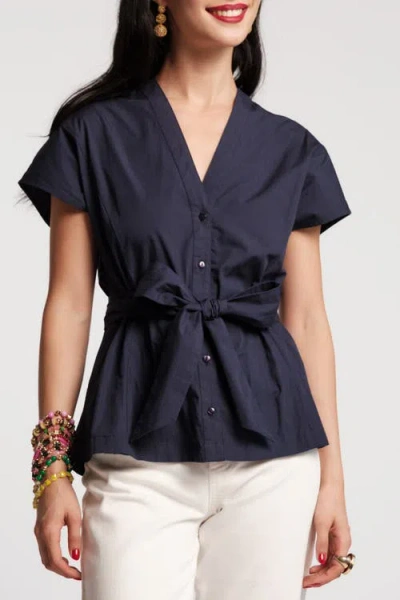 Frances Valentine Eve Top In Blue