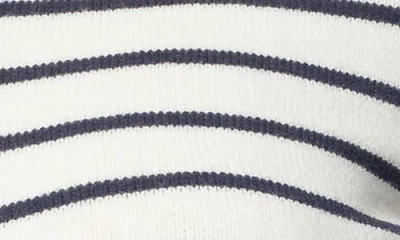 Edikted Loreen Stripe Collared Crop Cardigan In White