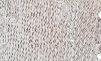 Edikted Sheer Sequin Mesh Babydoll Camisole In White