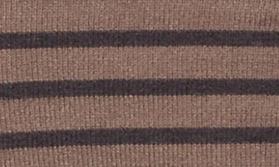 Edikted Lillian Stripe Cardigan In Brown
