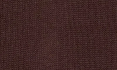 Edikted Marie Lace Contrast Cotton V-neck Sweater In Brown