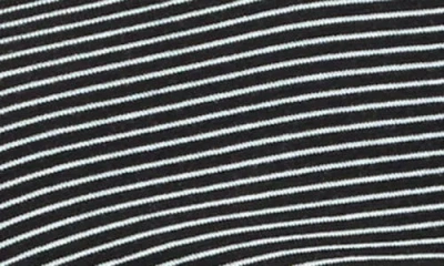 Edikted Damson Stripe Hooded Henley In Black