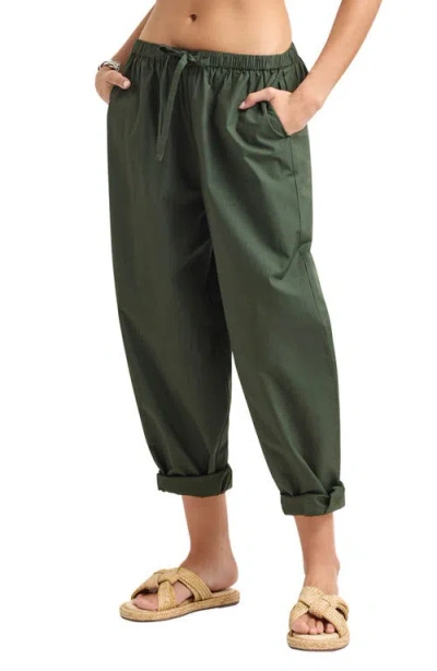 Vitamin A ® Parker Organic Cotton Cuff Cover-up Pants In Green