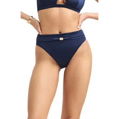 Vitamin A ® Terra High Waist Bikini Bottoms In Blue