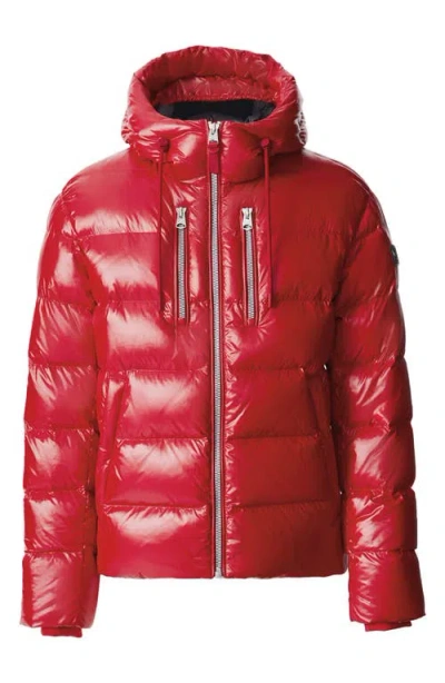 Mackage Victor Water Resistant Recycled Down Puffer Jacket In Red
