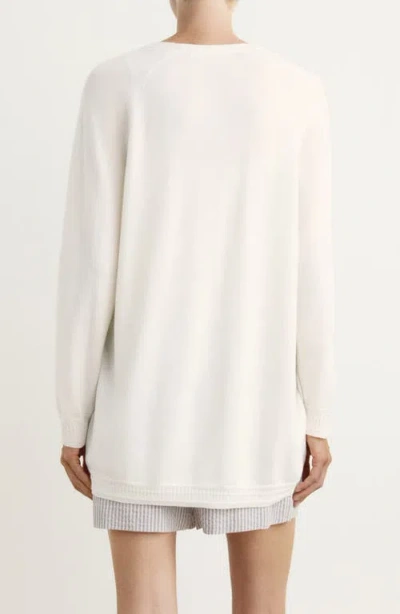 Mango Oversize V-neck Wool Blend Cardigan In Multi