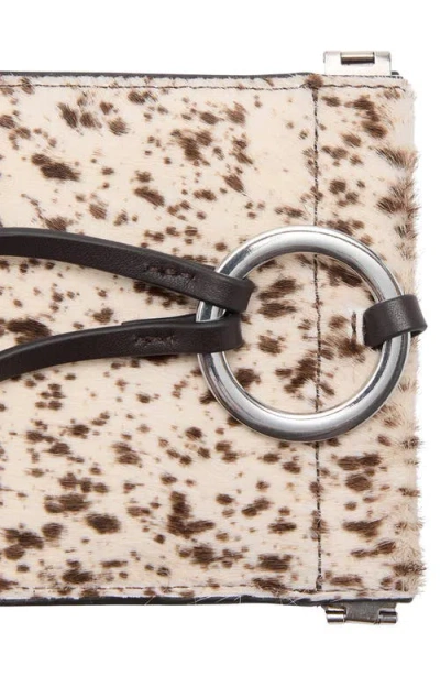 Mango Genuine Calf Hair Smartphone Case In Brown