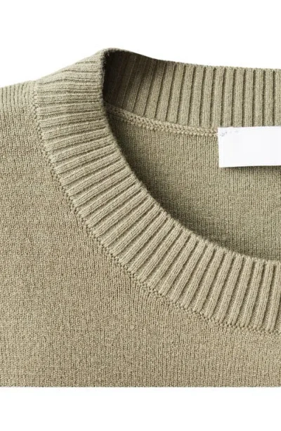 Mango Sleeveless Knit Vest In Green