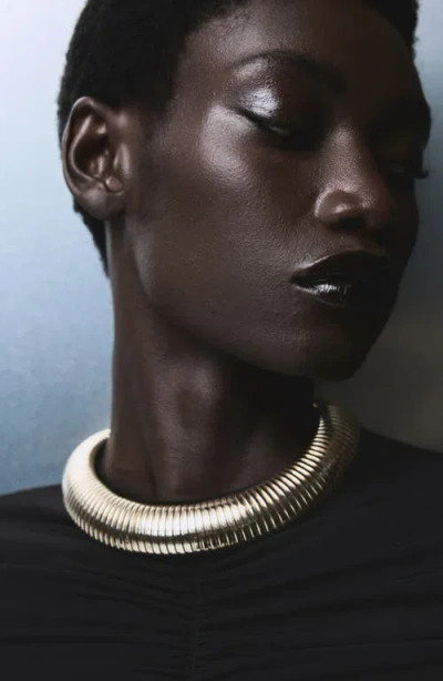 Mango Ruched Long Sleeve Jumpsuit In Black