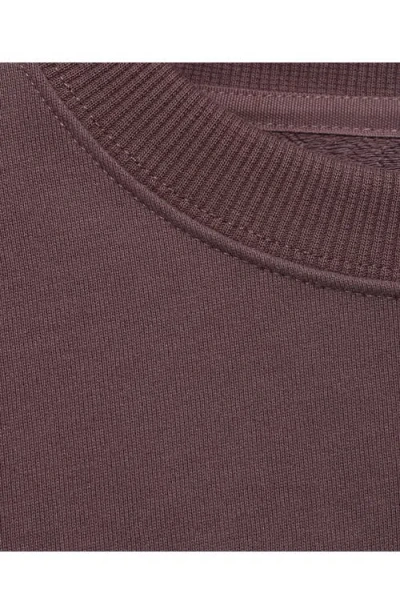 Mango Cotton Fleece Sweatshirt In Purple