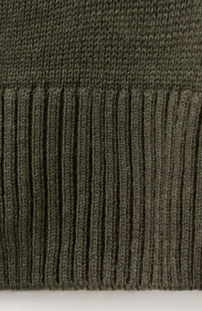 Mango Oversize V-neck Cardigan In Green