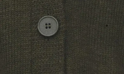 Mango Oversize V-neck Cardigan In Green