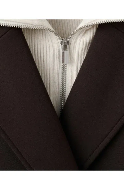 Mango Trench Coat With Bib In Brown