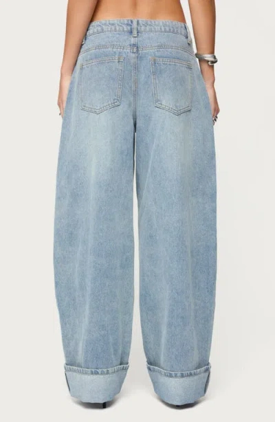Edikted Kella Low Rise Extra Oversize Jeans In Multi