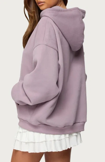 Edikted 82 Oversized Hoodie In Purple, Women's At Urban Outfitters In Multi